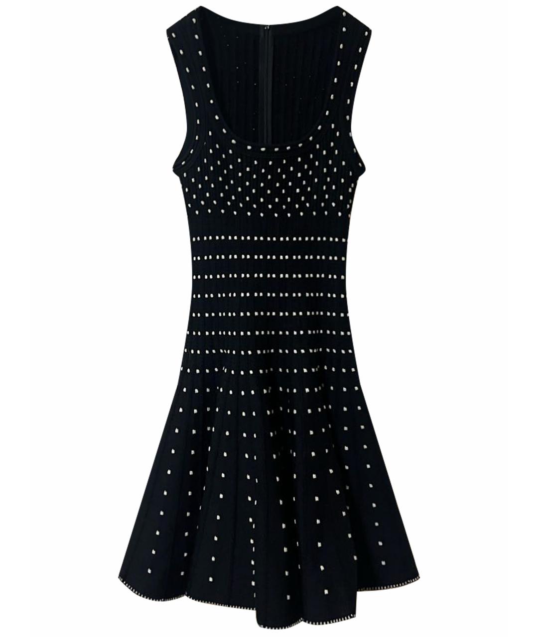 ALAIA Черное шерстяное повседневное платье, фото 1