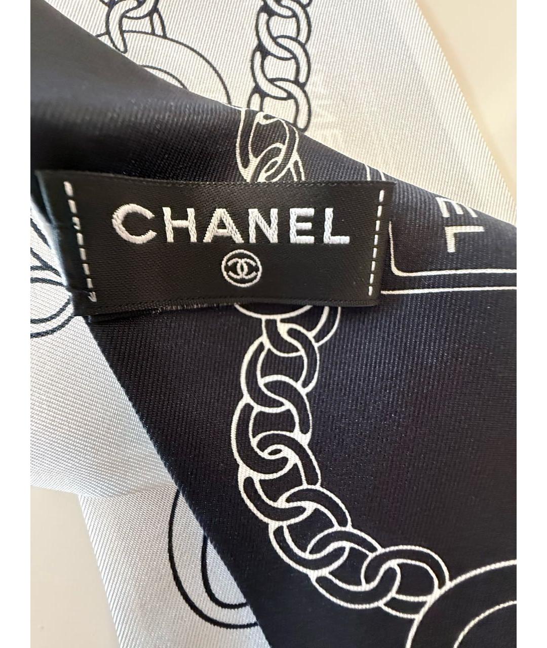 CHANEL Мульти шелковый шарф, фото 6