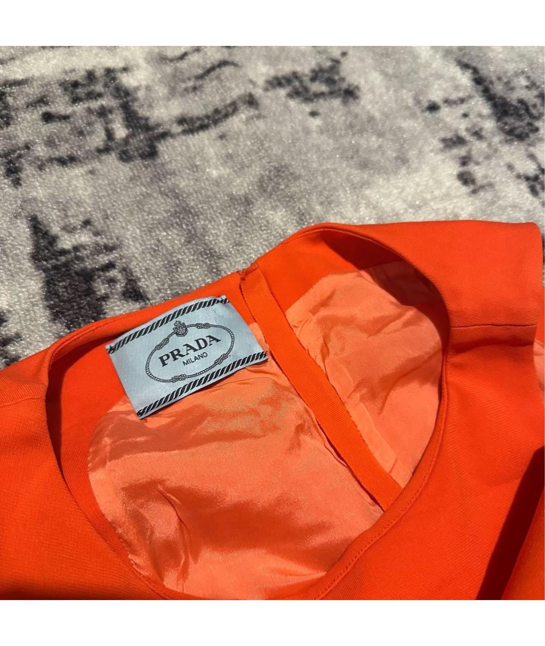 PRADA Мульти шелковое повседневное платье, фото 5