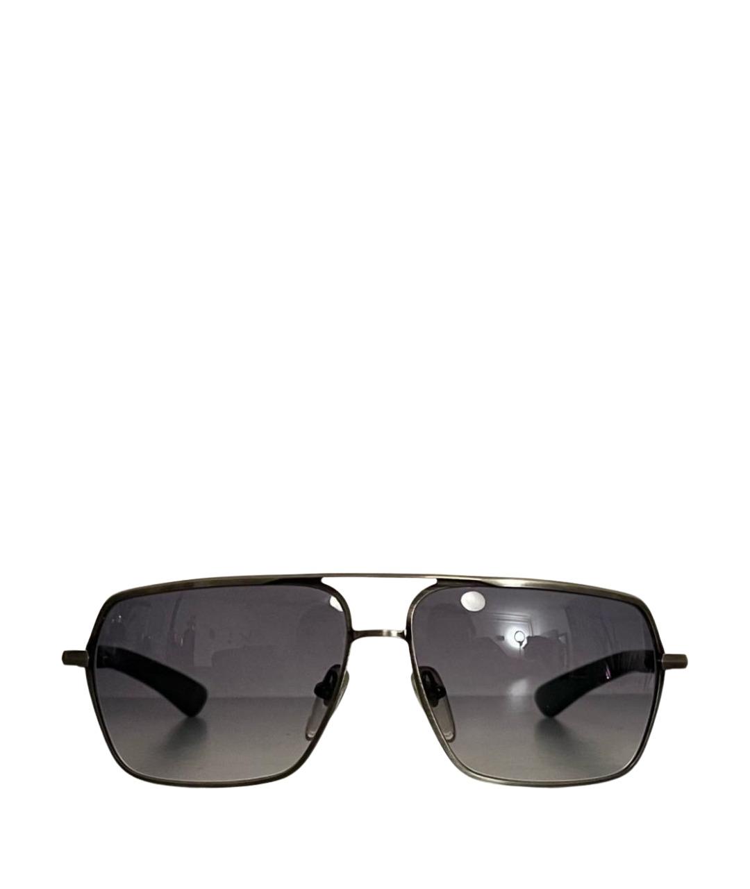 CHROME HEARTS Черные металлические солнцезащитные очки, фото 1