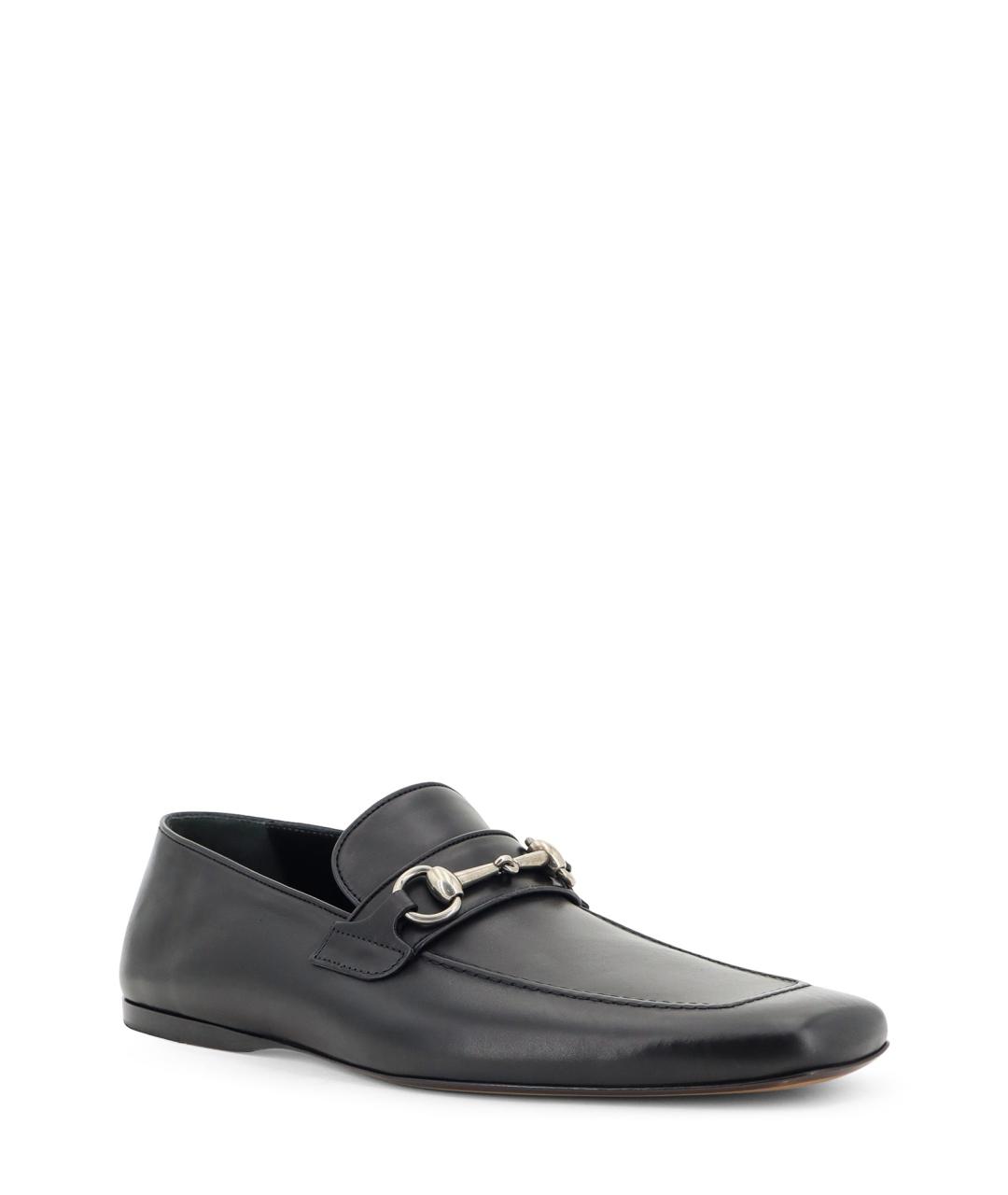 GUCCI Черные кожаные лоферы, фото 2