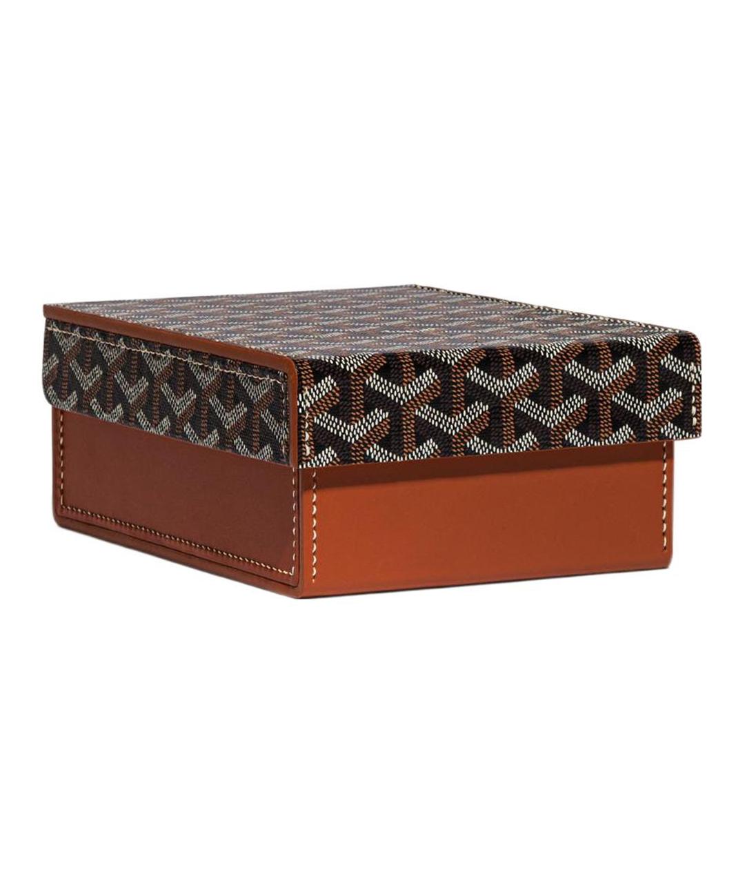 GOYARD Коричневый чемодан из канвы, фото 1