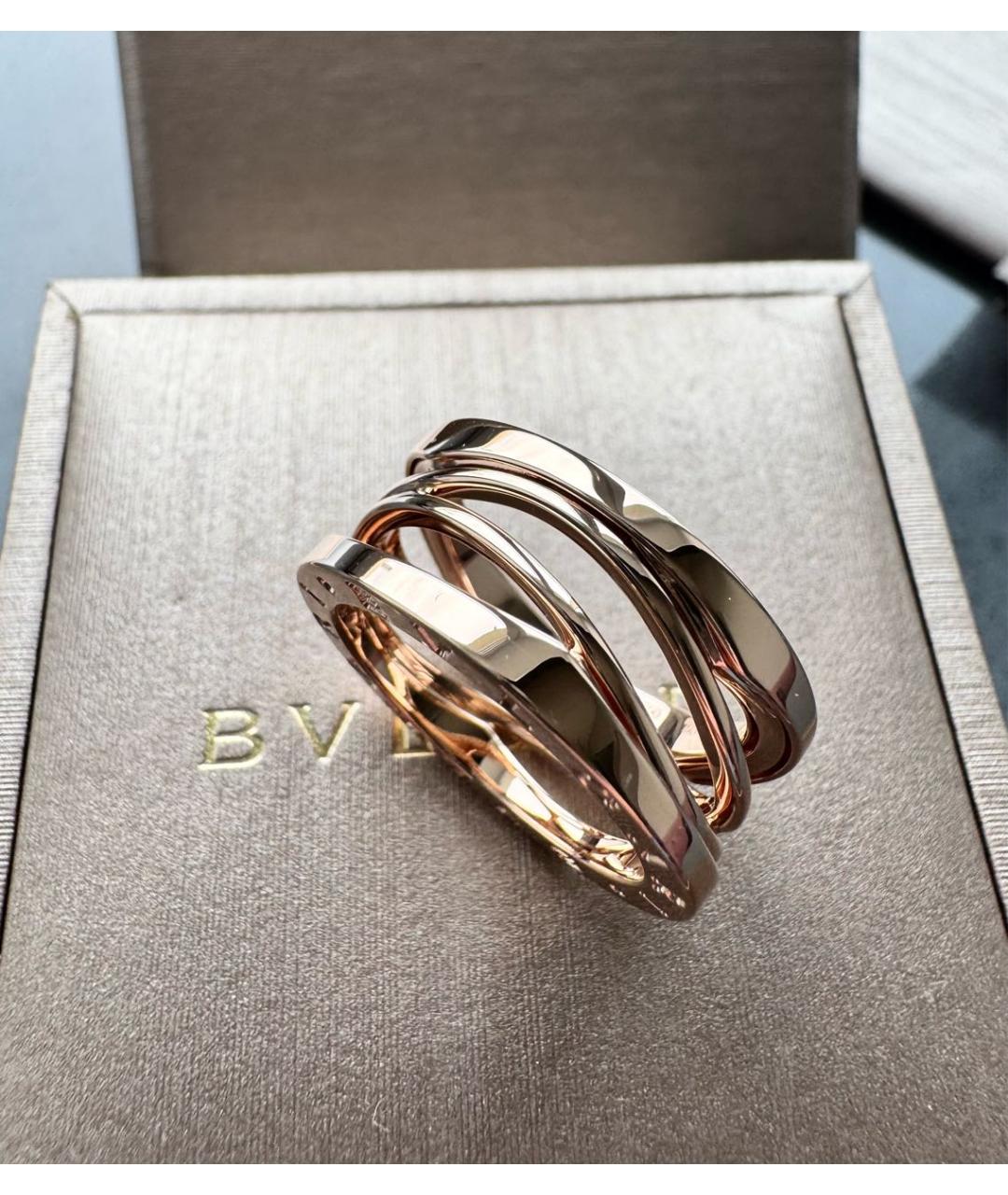 BVLGARI Золотое кольцо из розового золота, фото 8