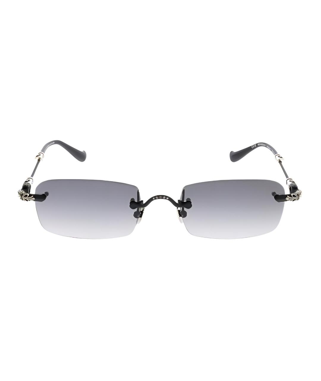 CHROME HEARTS Черные металлические солнцезащитные очки, фото 2