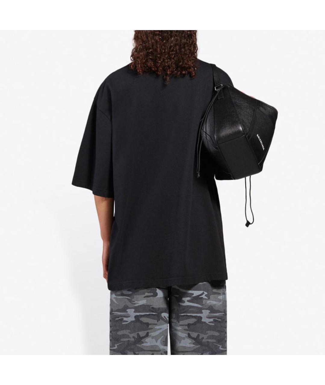 BALENCIAGA Черная футболка, фото 4