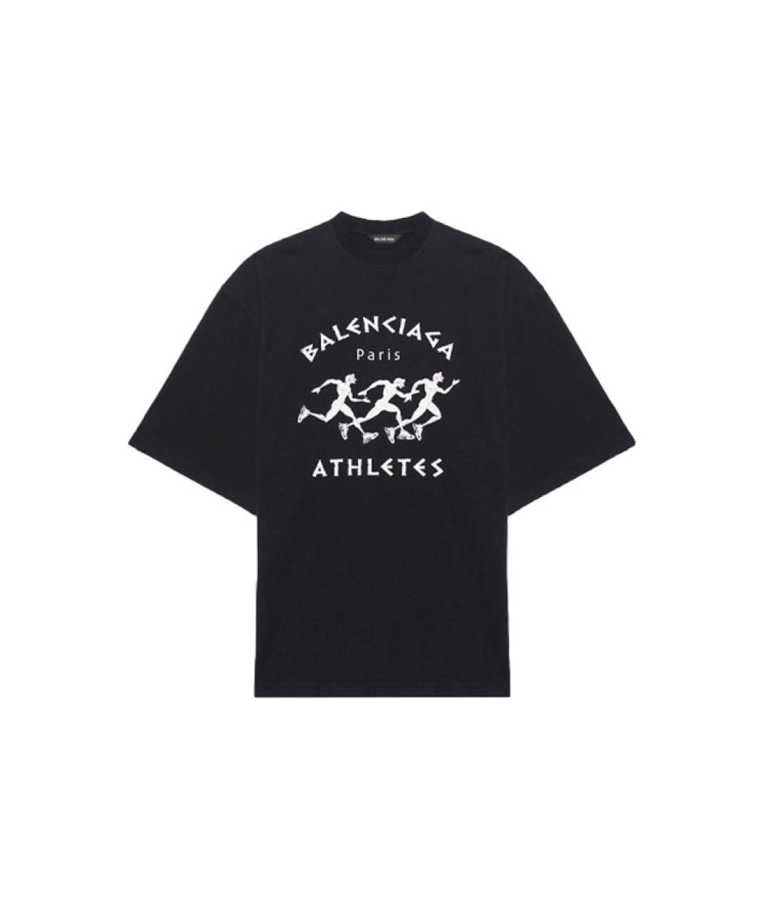 BALENCIAGA Черная футболка, фото 6