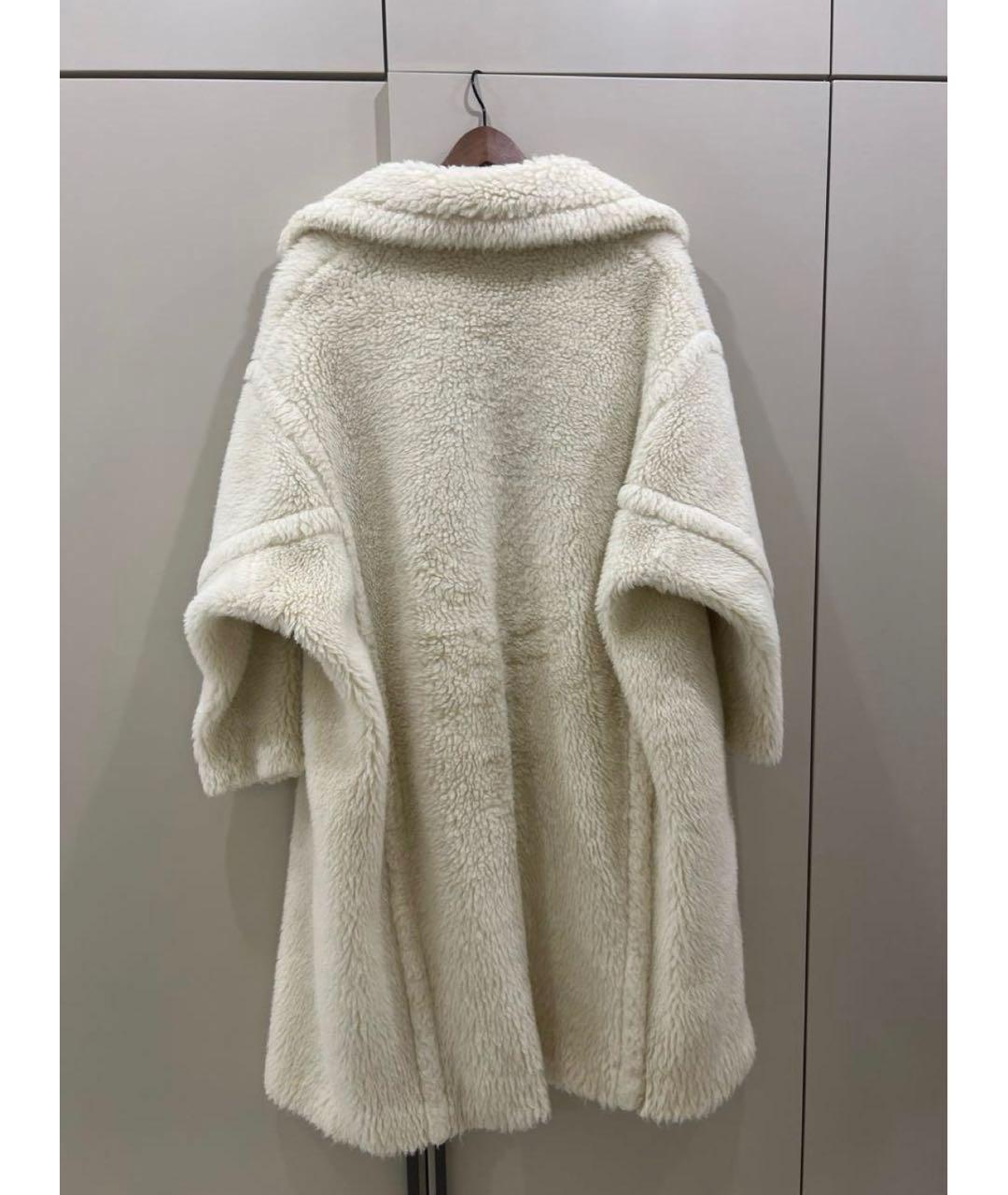 MAX MARA Белая шерстяная шуба, фото 2