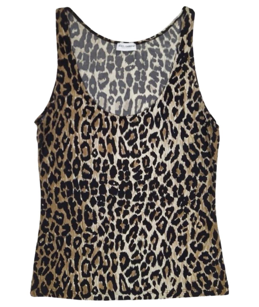 DOLCE&GABBANA Мульти полиэстеровая майка, фото 1