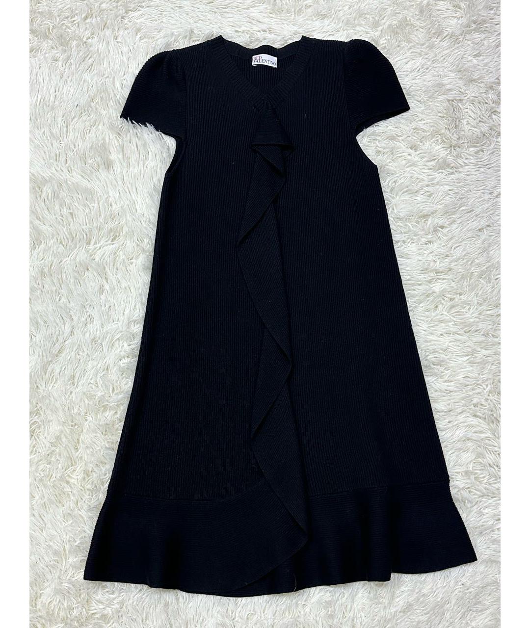 RED VALENTINO Черное повседневное платье, фото 6