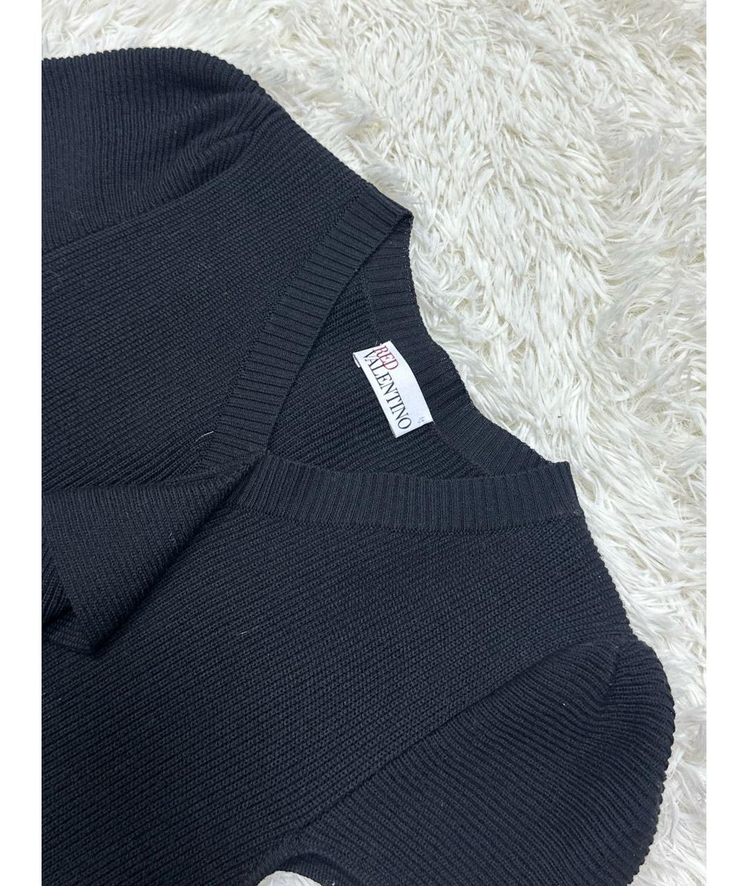 RED VALENTINO Черное повседневное платье, фото 2