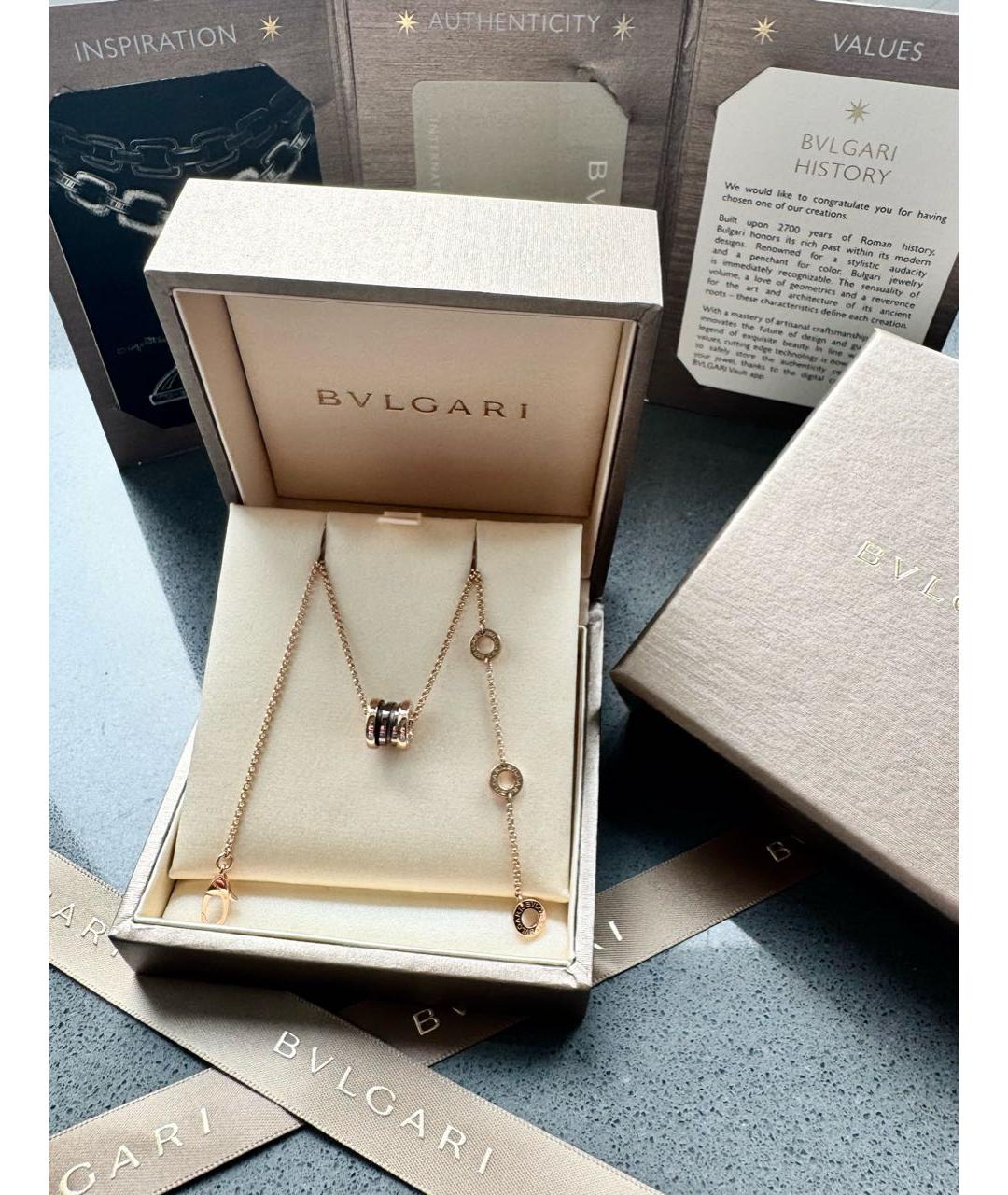 BVLGARI Золотая подвеска из розового золота, фото 2