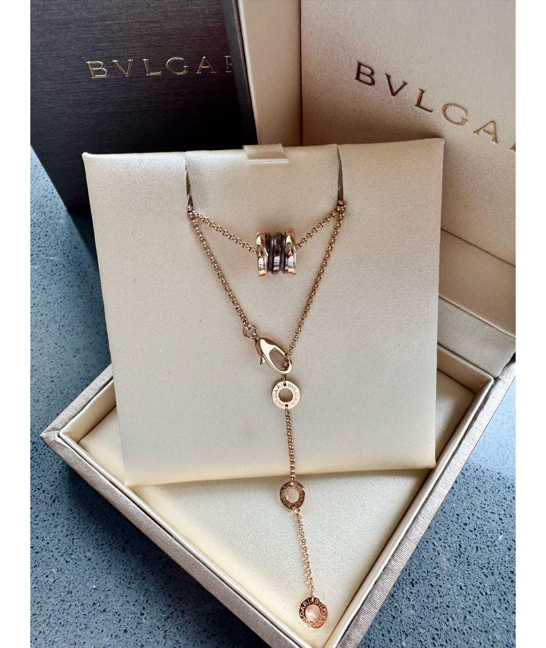 BVLGARI Золотая подвеска из розового золота, фото 3