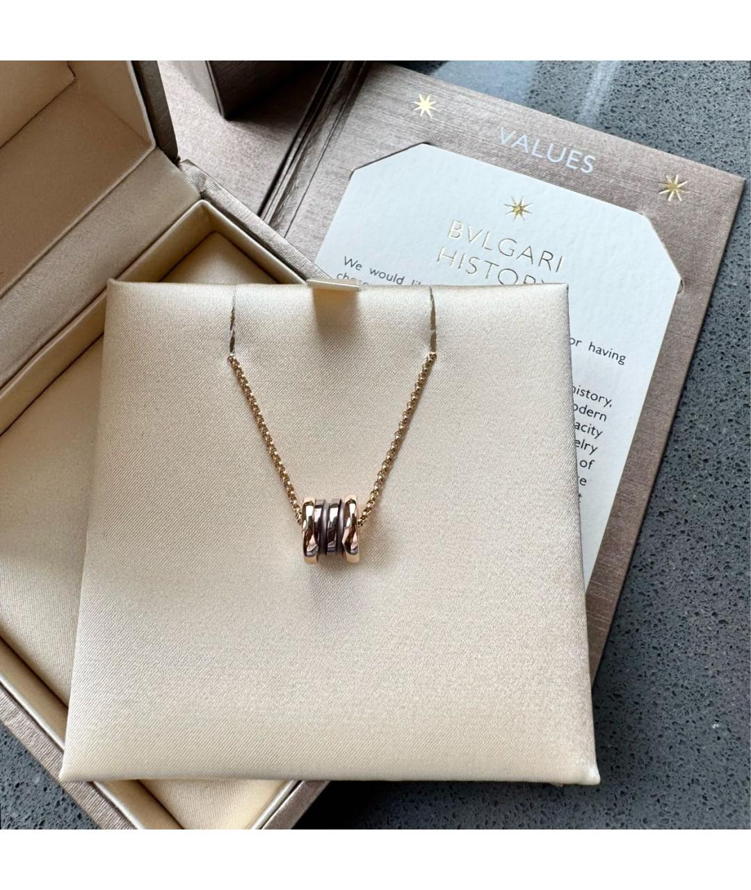 BVLGARI Золотая подвеска из розового золота, фото 6