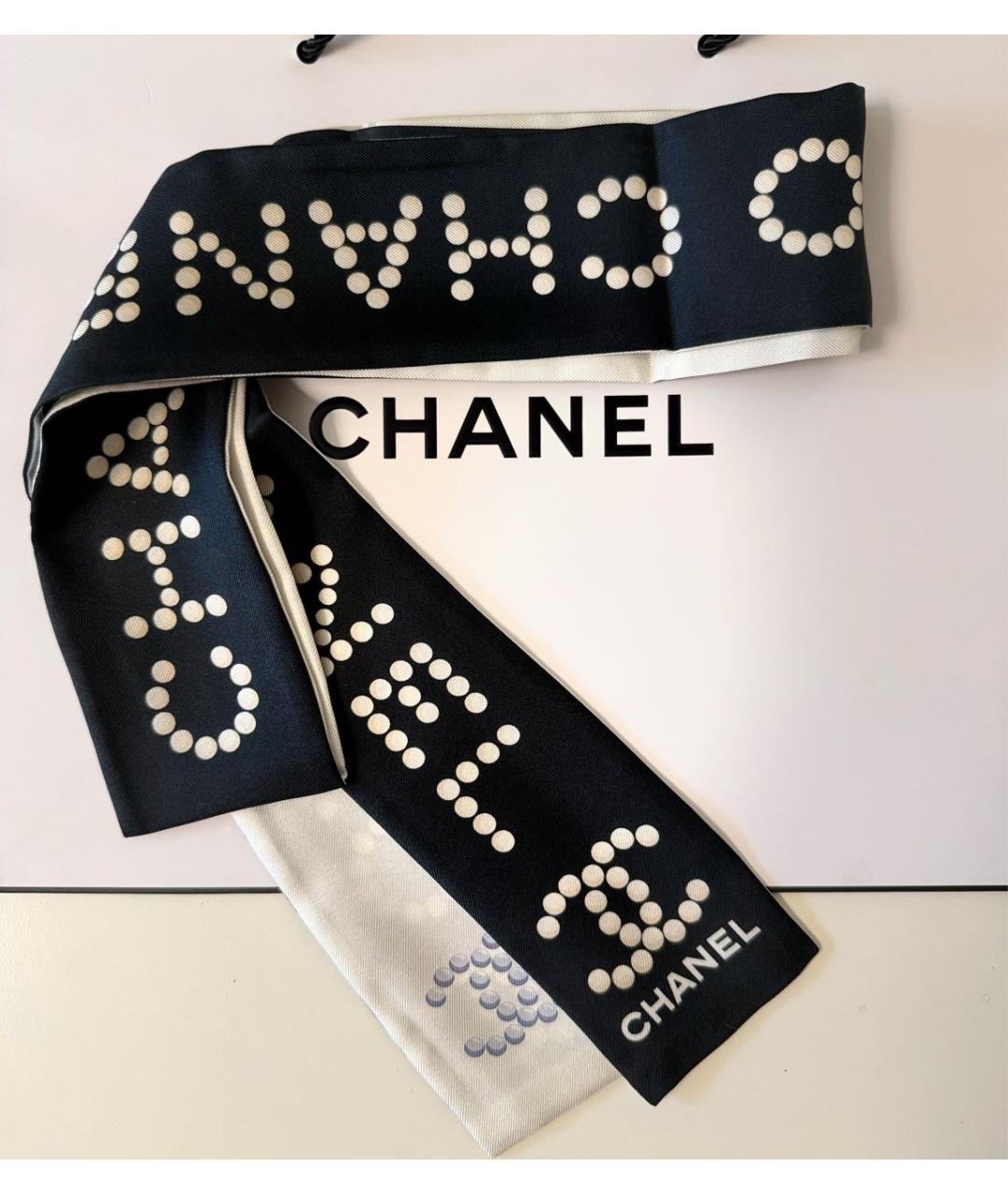 CHANEL Мульти шелковый шарф, фото 7