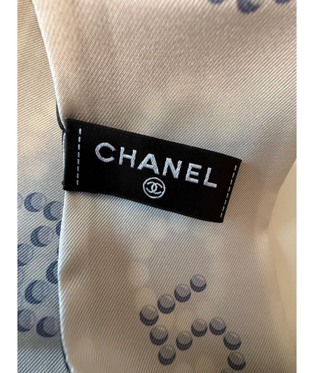 CHANEL Мульти шелковый шарф, фото 4