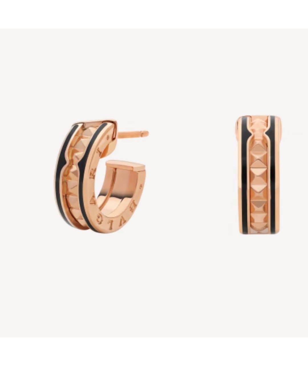 BVLGARI Золотые серьги из розового золота, фото 9