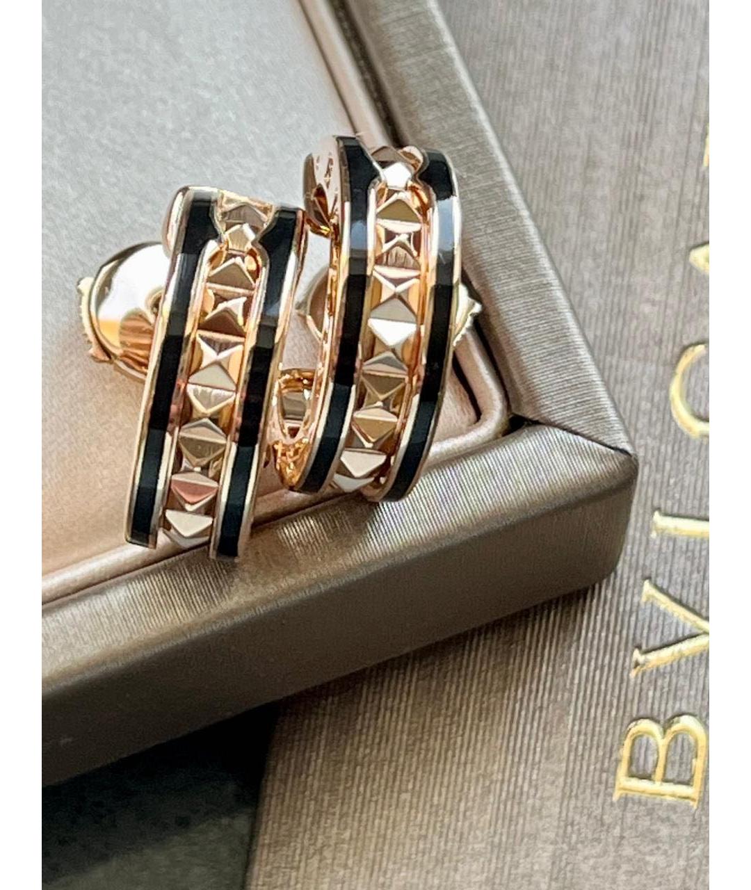 BVLGARI Золотые серьги из розового золота, фото 5
