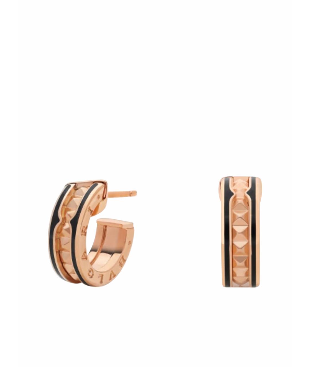 BVLGARI Золотые серьги из розового золота, фото 1