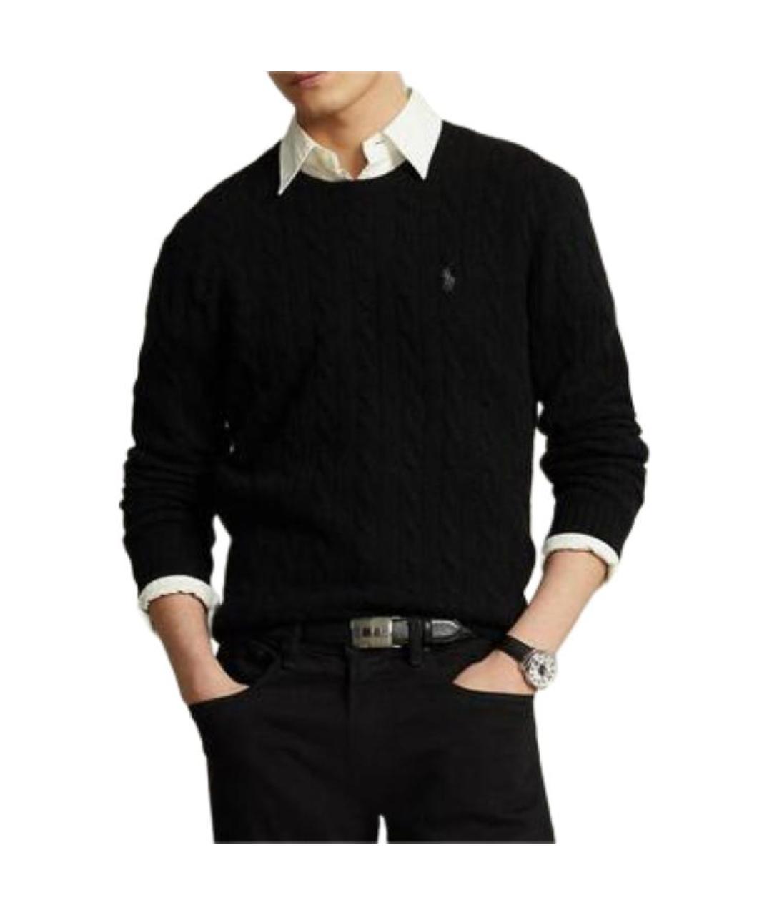 POLO RALPH LAUREN Черный джемпер / свитер, фото 4