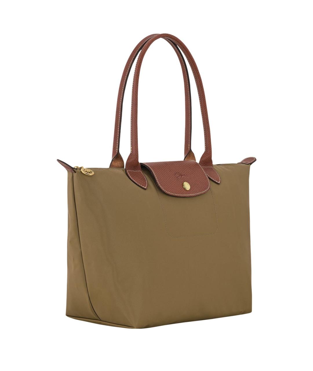 LONGCHAMP Хаки тканевая сумка тоут, фото 2