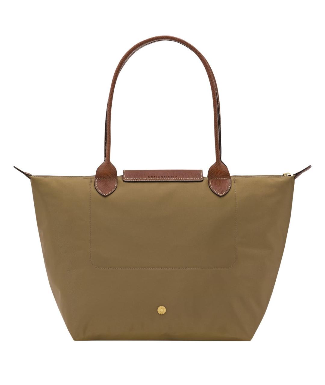 LONGCHAMP Хаки тканевая сумка тоут, фото 3
