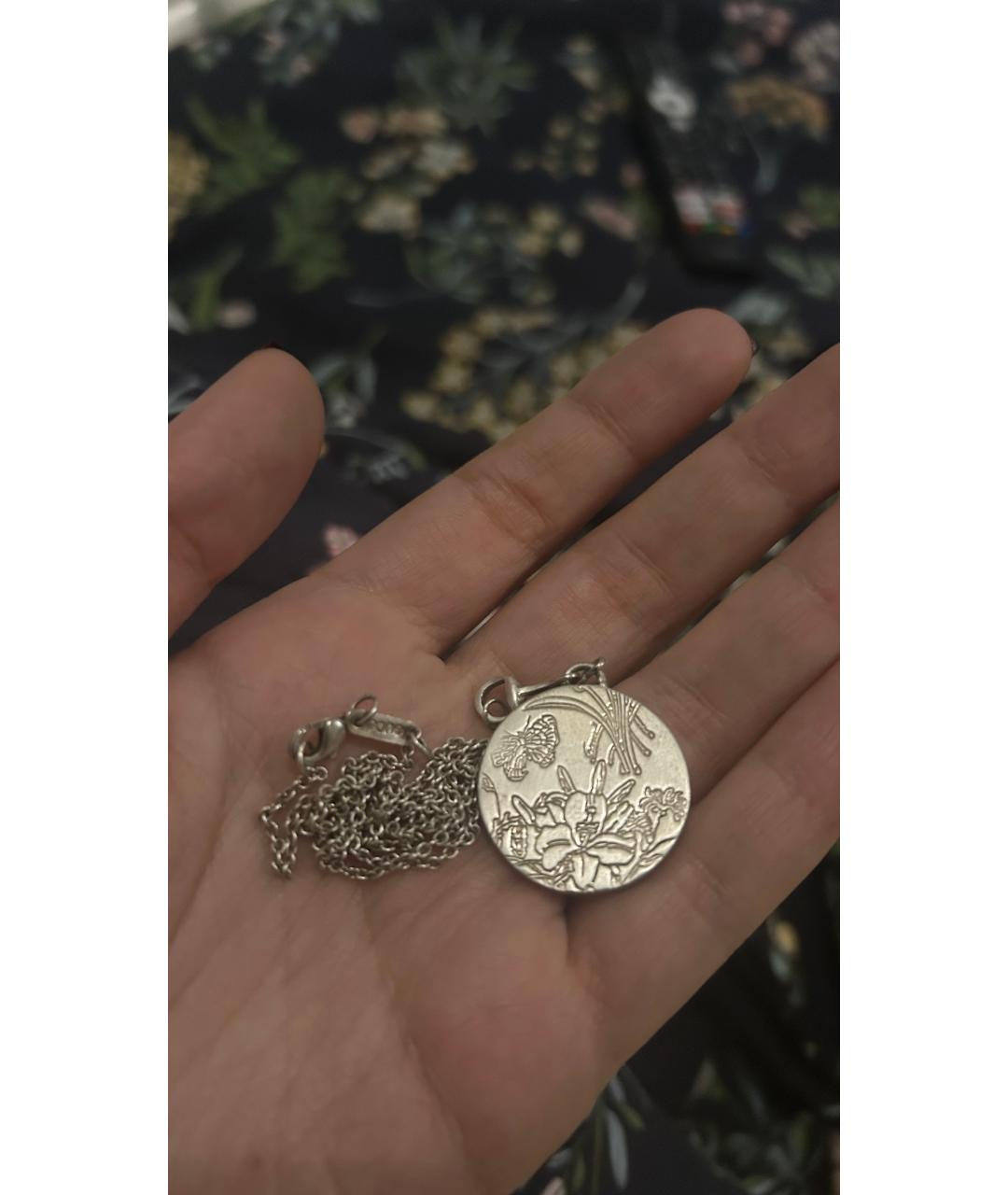 GUCCI Серебряная серебряная подвеска, фото 3