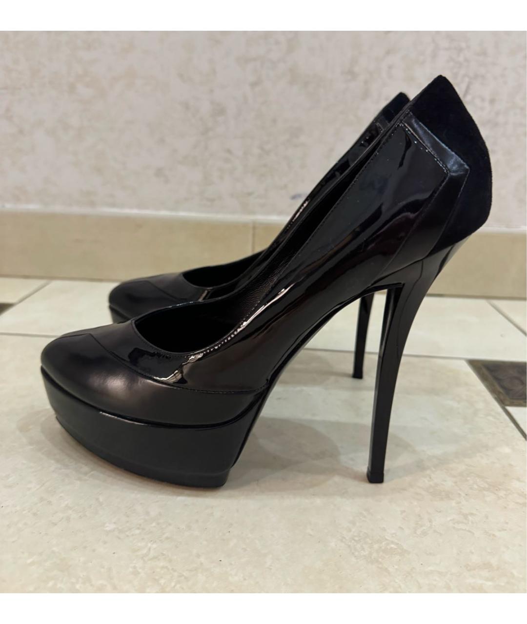 GUCCI Черные кожаные туфли, фото 5