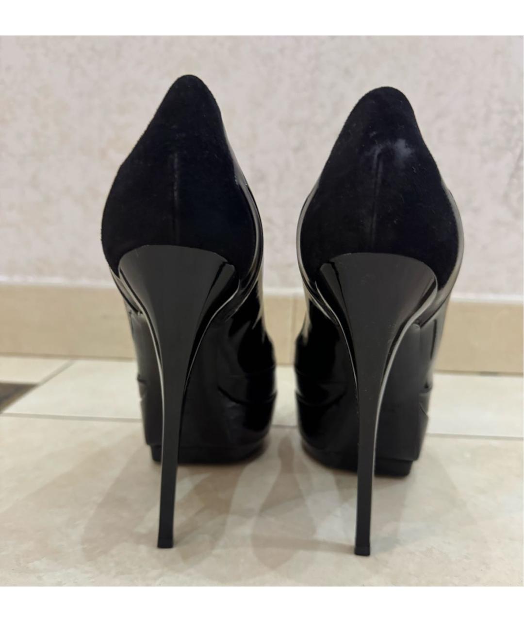 GUCCI Черные кожаные туфли, фото 4