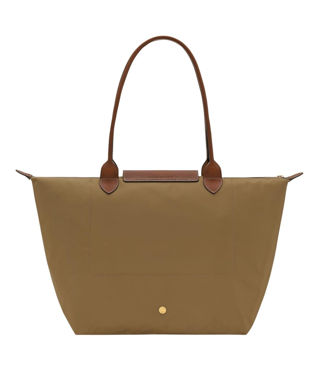 LONGCHAMP Хаки тканевая сумка тоут, фото 3