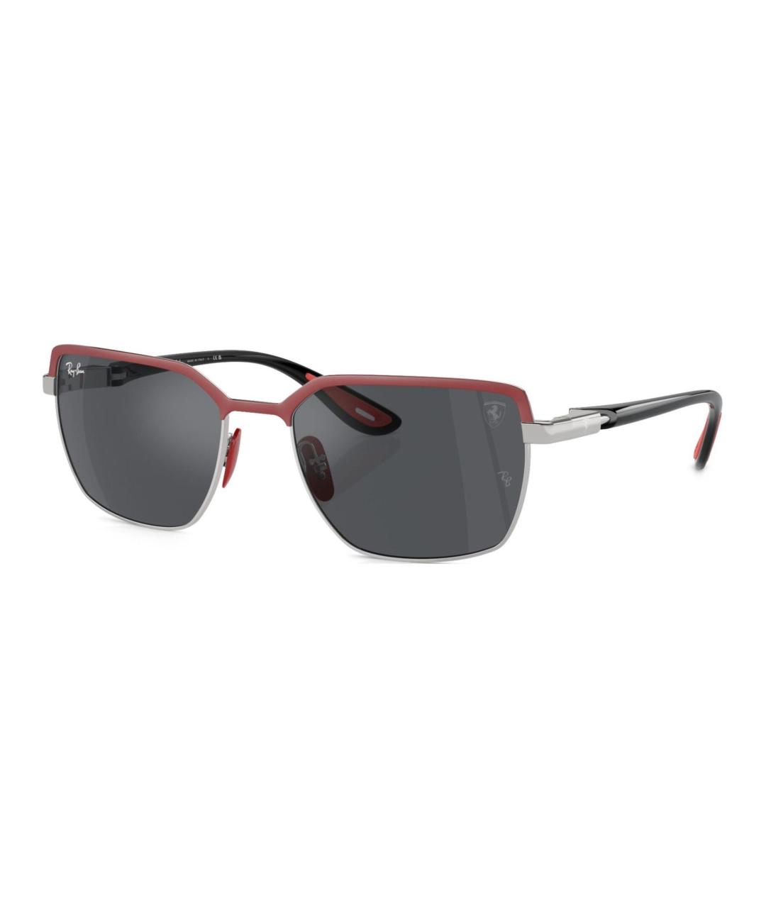 RAY BAN Серые металлические солнцезащитные очки, фото 1