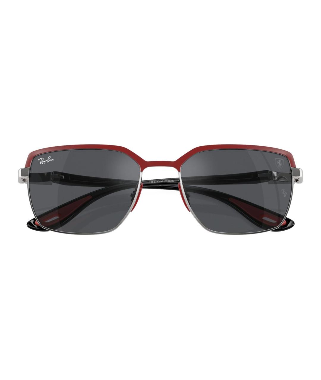 RAY BAN Серые металлические солнцезащитные очки, фото 2