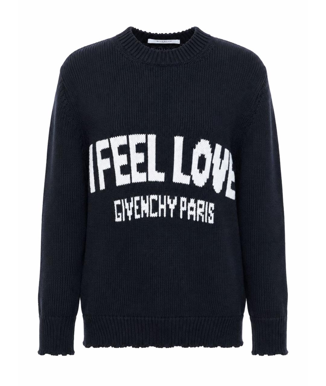 GIVENCHY Черный хлопковый джемпер / свитер, фото 1