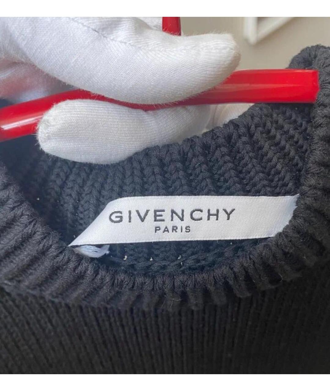 GIVENCHY Черный хлопковый джемпер / свитер, фото 3