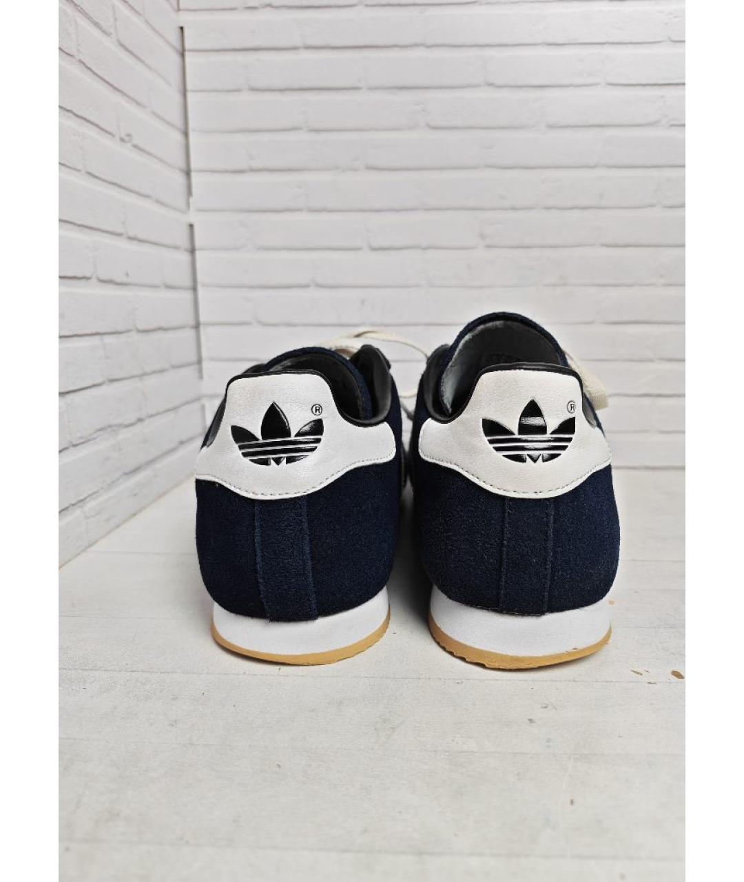 ADIDAS Темно-синие замшевые низкие кроссовки / кеды, фото 4