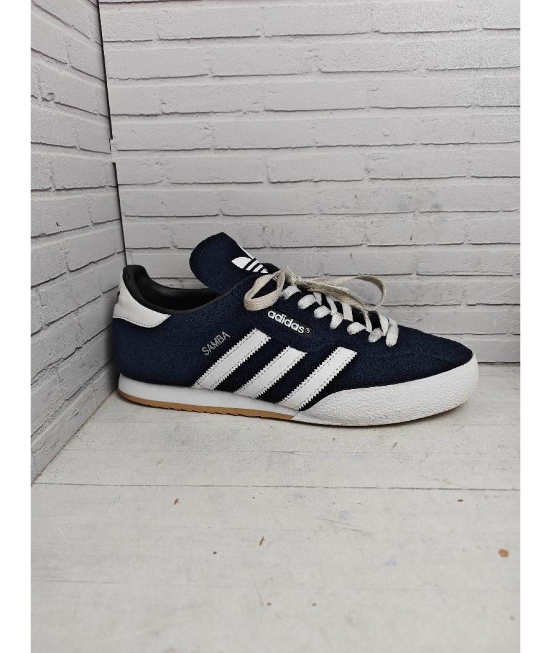 ADIDAS Темно-синие замшевые низкие кроссовки / кеды, фото 8