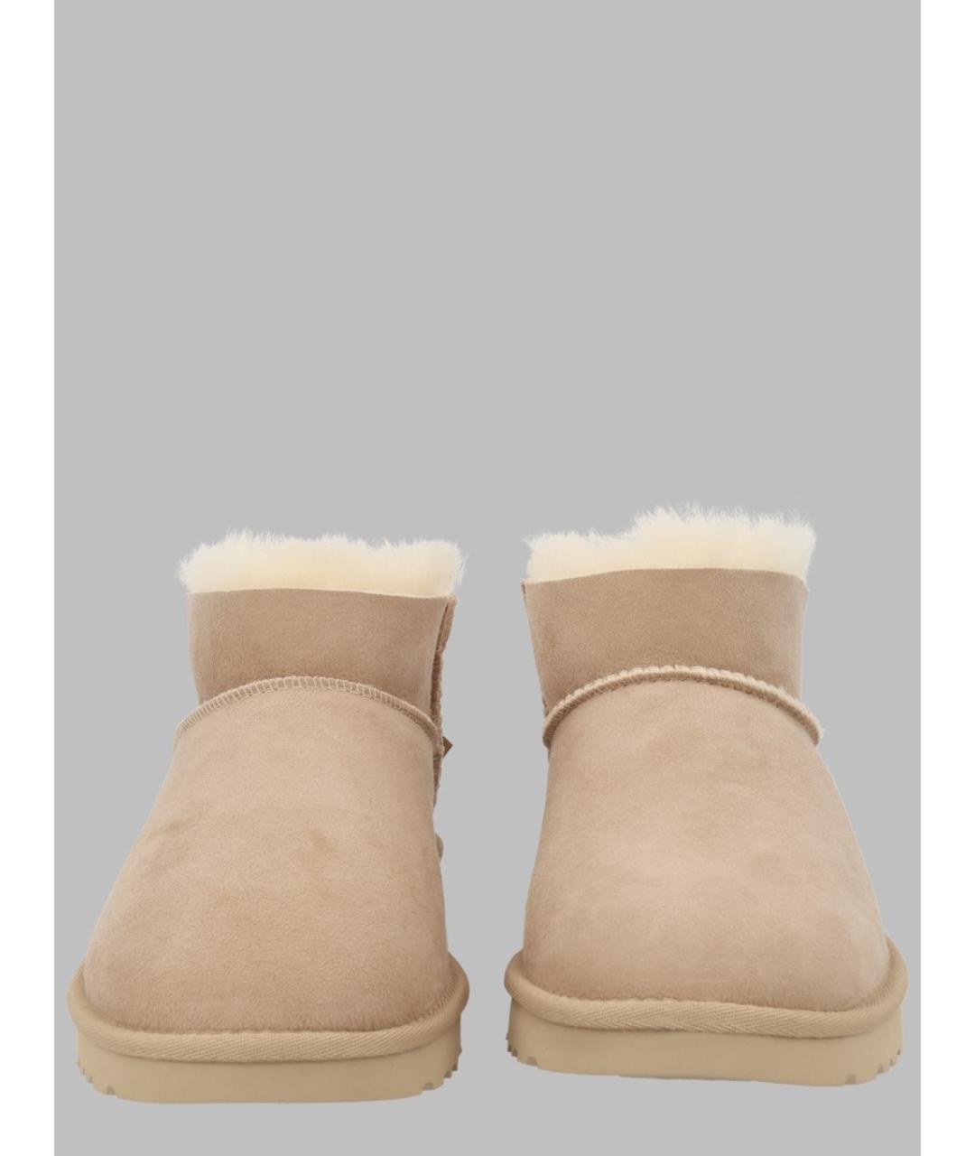 UGG Бежевые замшевые ботинки, фото 2