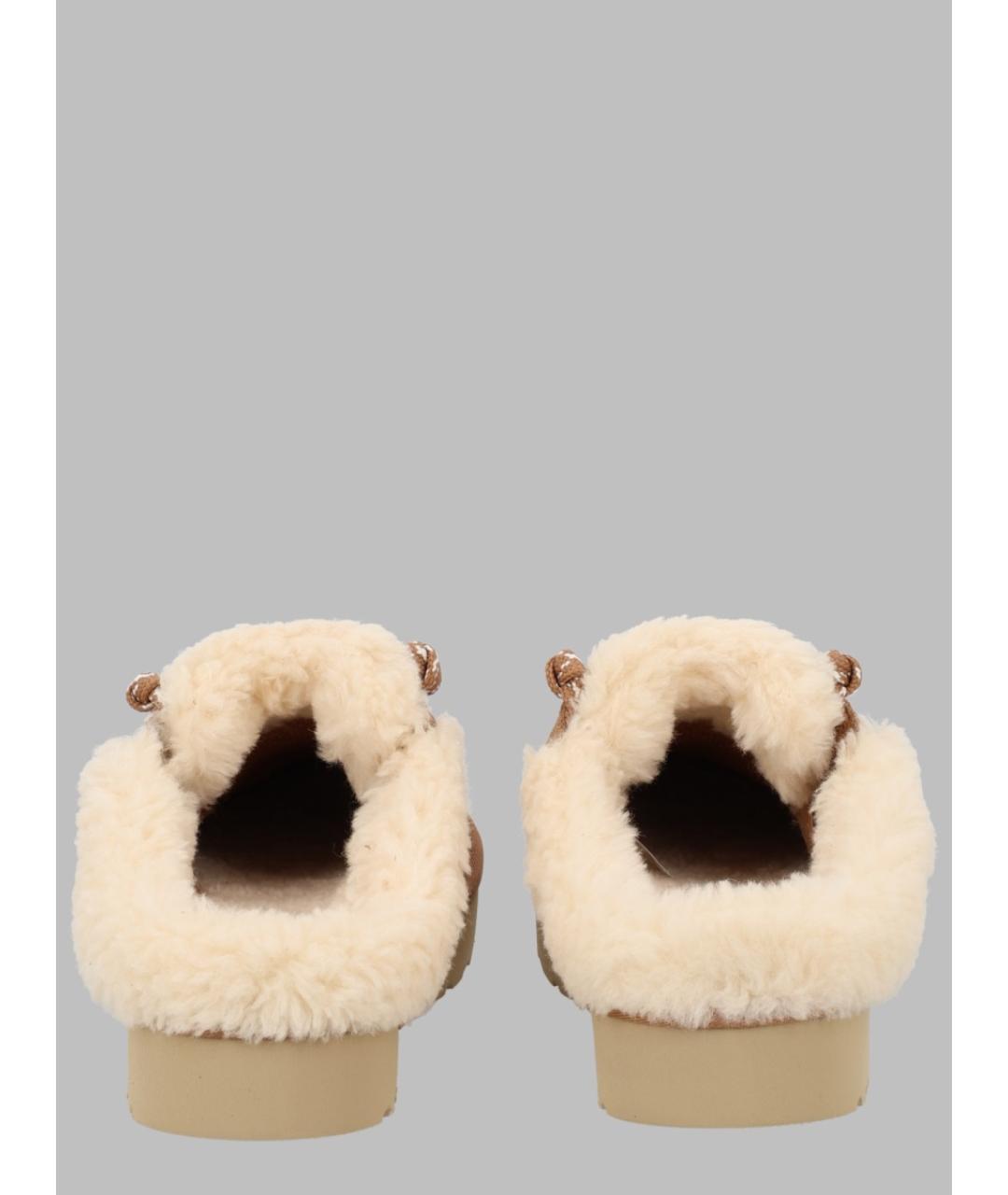UGG Коричневые замшевые мюли, фото 3