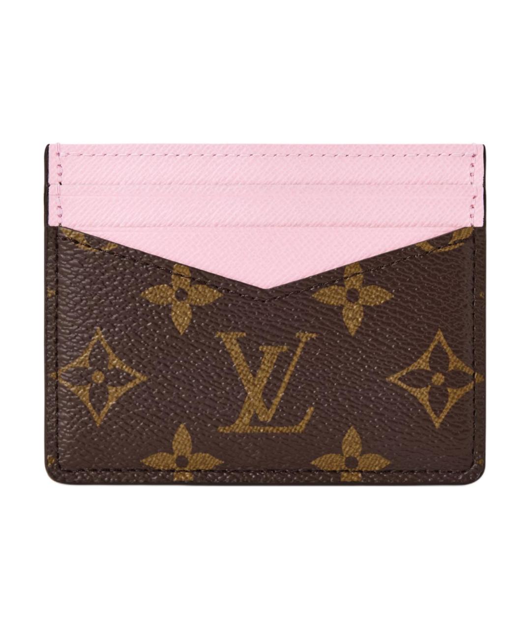 LOUIS VUITTON Коричневый кардхолдер, фото 1