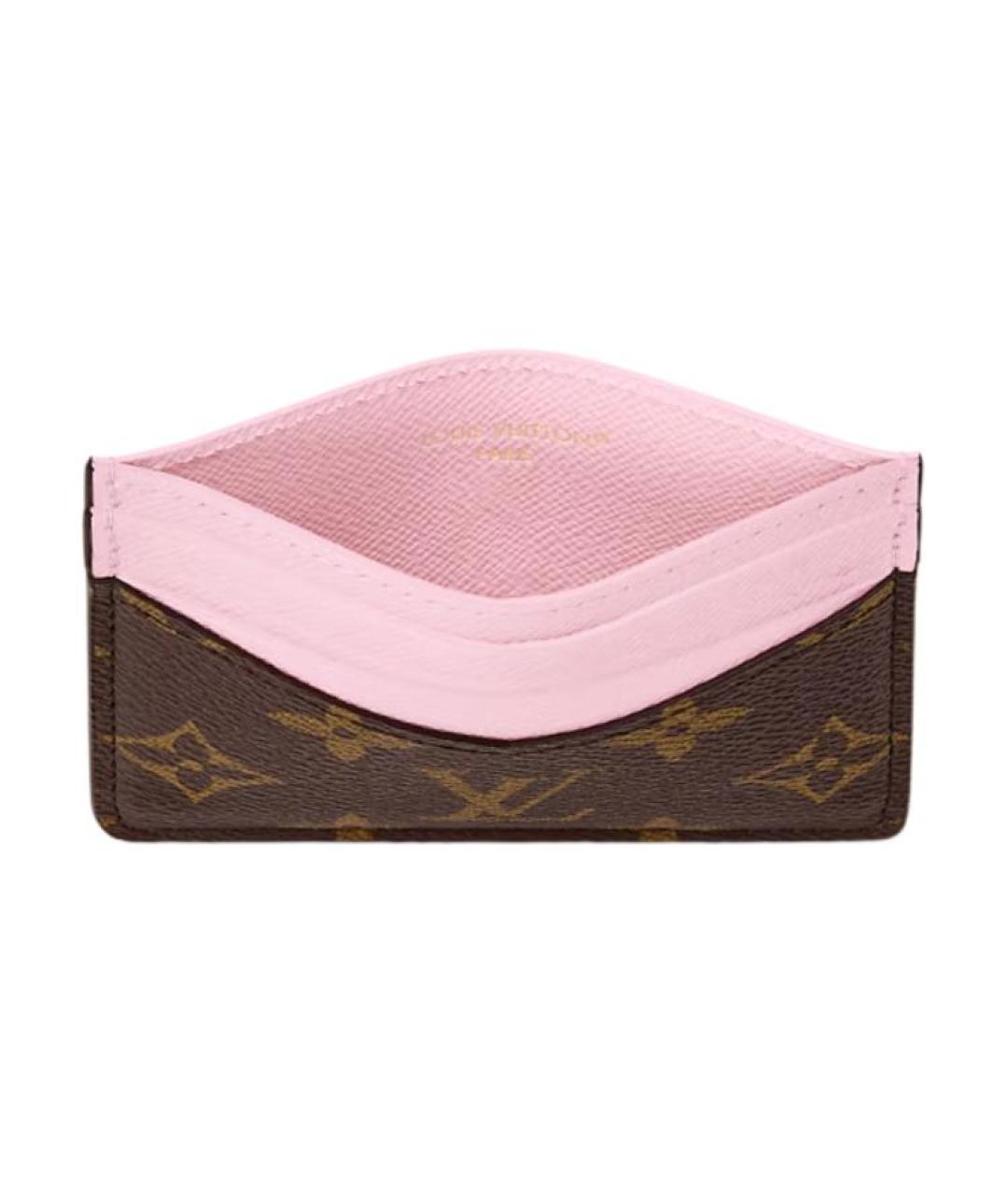 LOUIS VUITTON Коричневый кардхолдер, фото 3