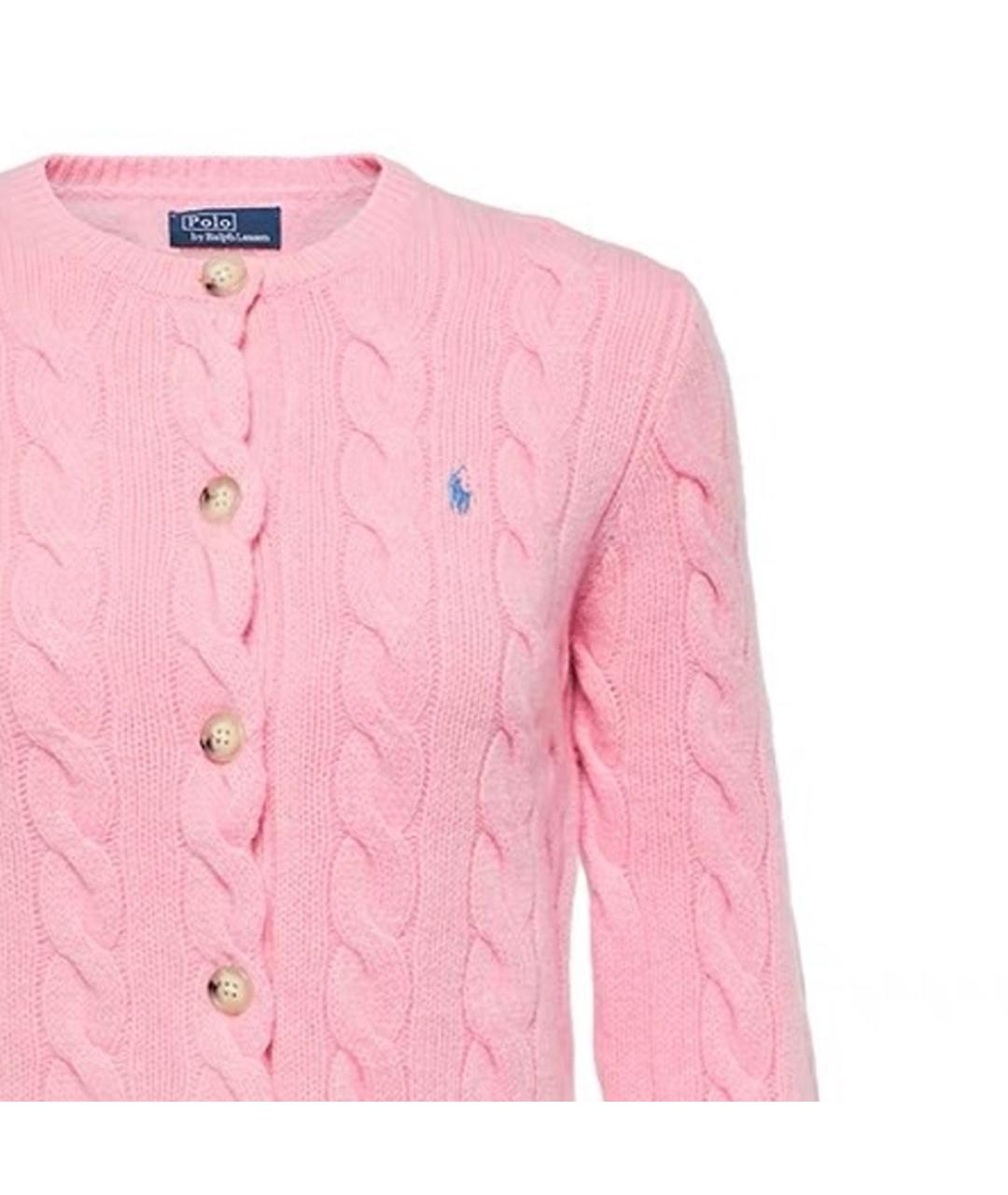 POLO RALPH LAUREN Розовый кардиган, фото 4
