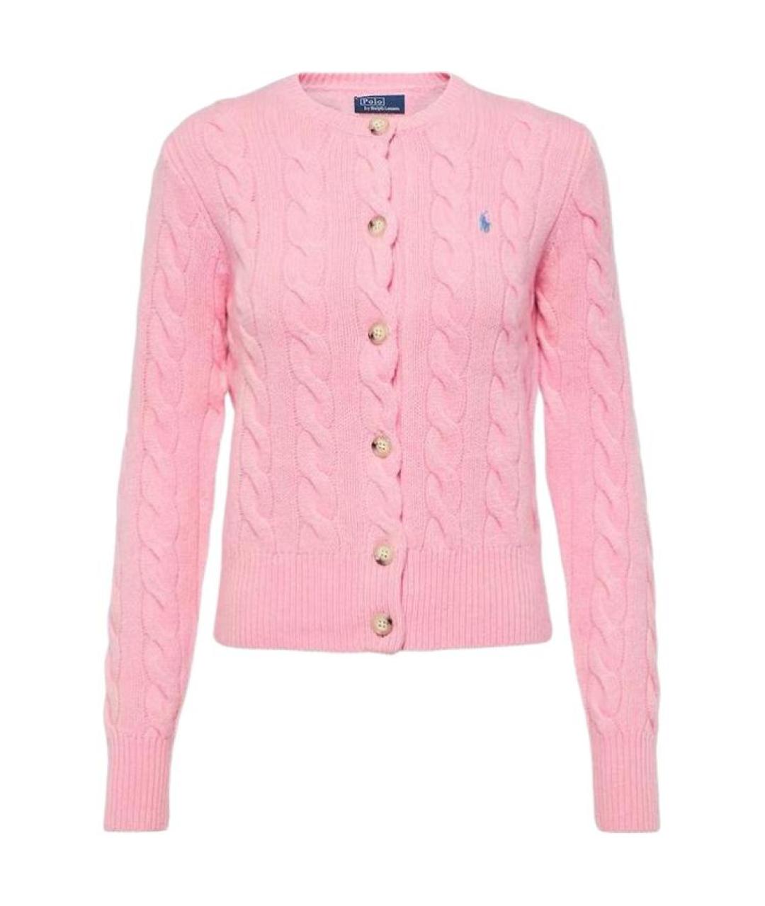 POLO RALPH LAUREN Розовый кардиган, фото 1