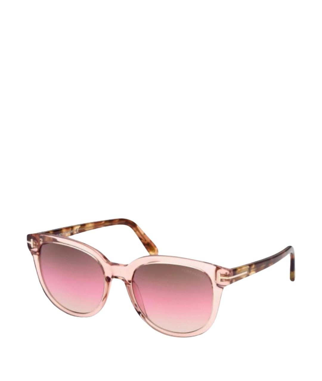 TOM FORD Розовые пластиковые солнцезащитные очки, фото 1
