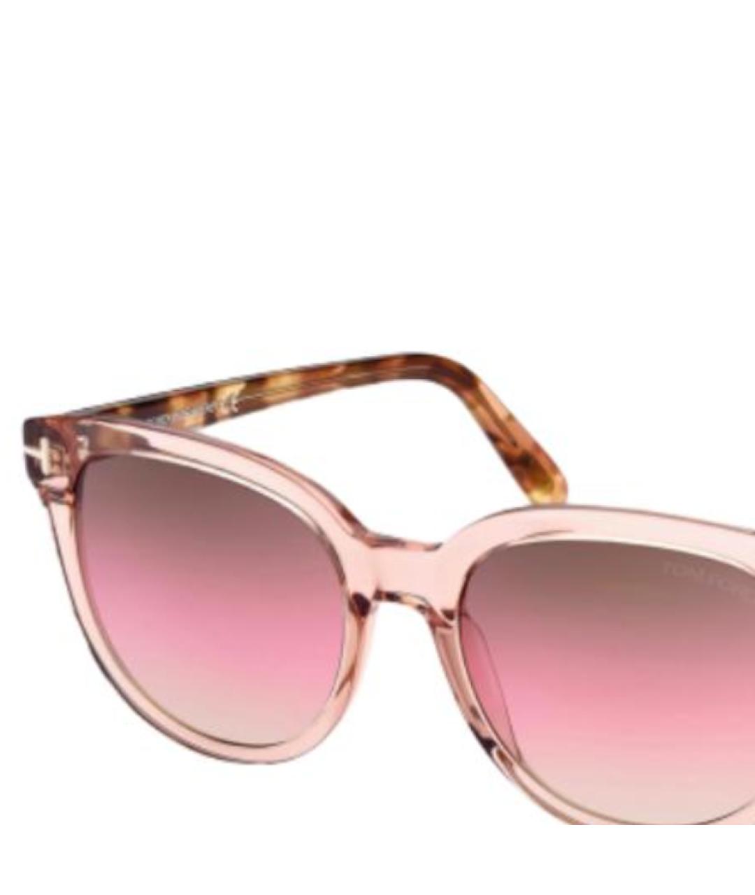 TOM FORD Розовые пластиковые солнцезащитные очки, фото 2