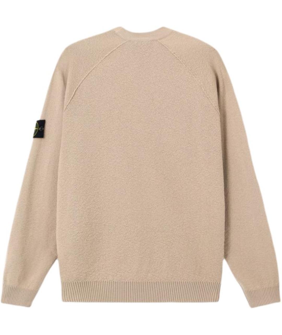 STONE ISLAND Бежевый джемпер / свитер, фото 2