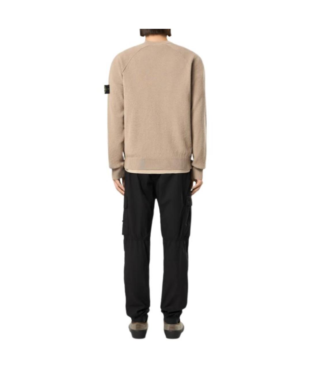 STONE ISLAND Бежевый джемпер / свитер, фото 4
