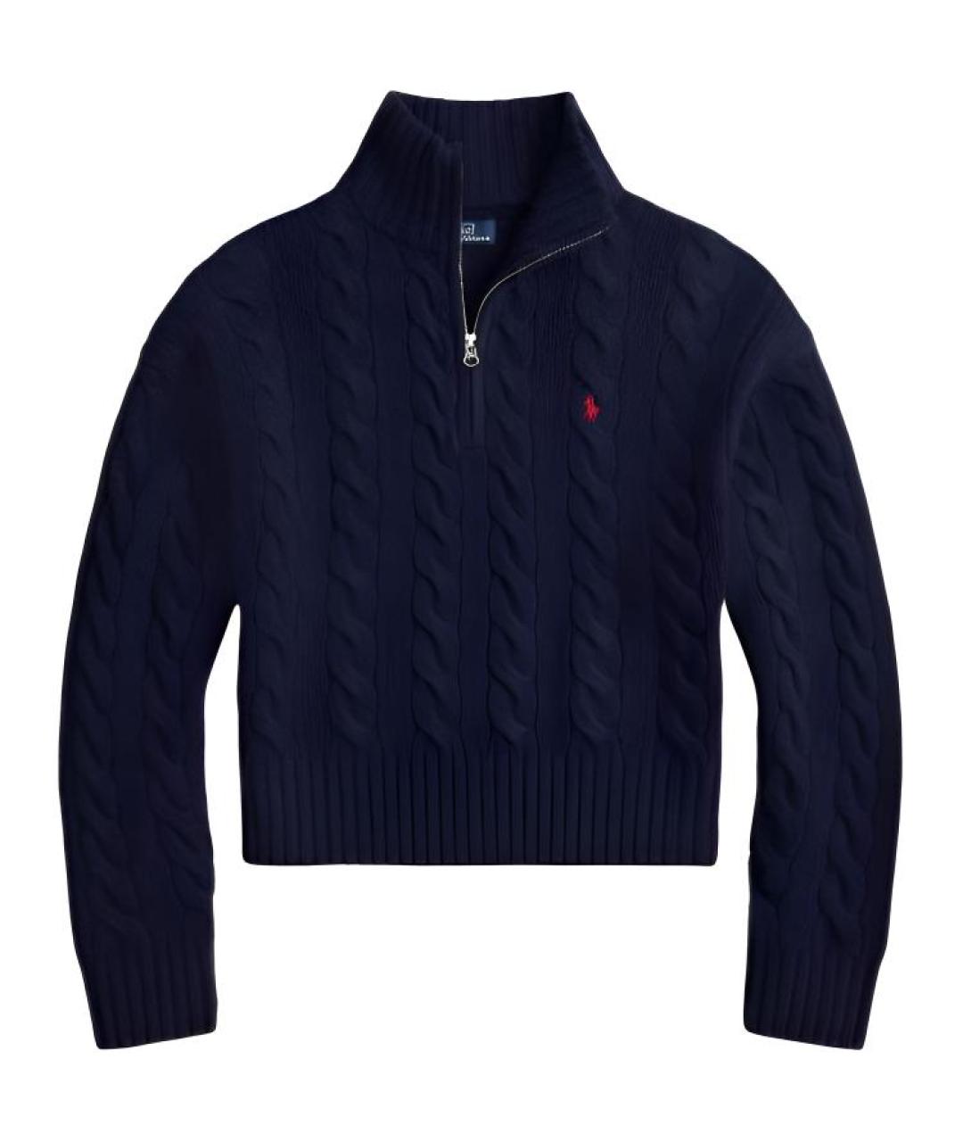 POLO RALPH LAUREN Синий шерстяной джемпер / свитер, фото 1