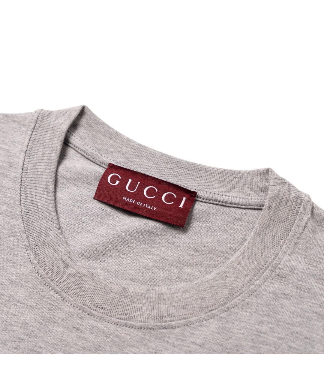 GUCCI Серая футболка, фото 4