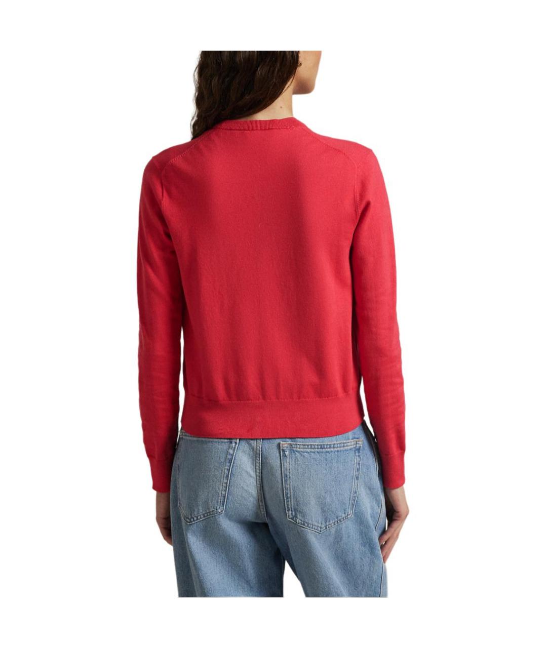 POLO RALPH LAUREN Красный кардиган, фото 3