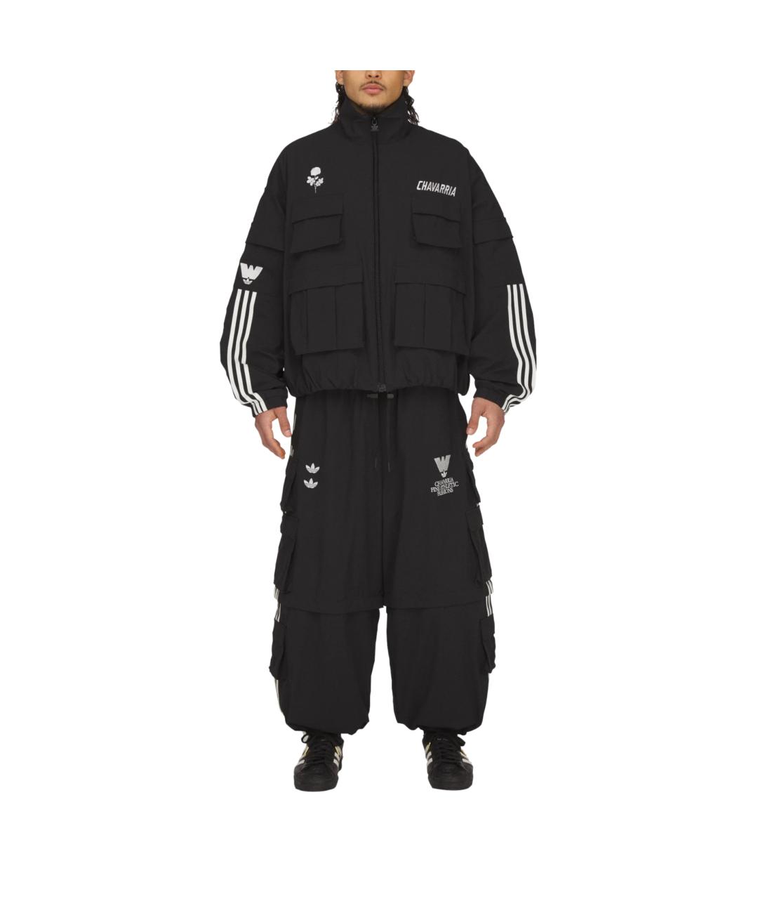 ADIDAS Черные прямые брюки, фото 4