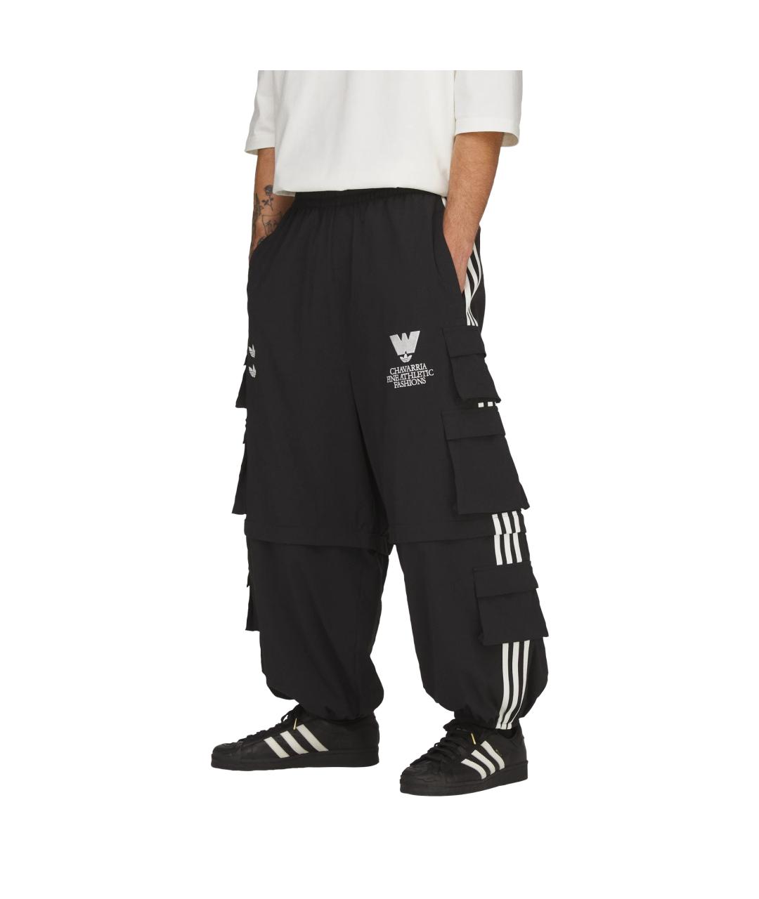 ADIDAS Черные прямые брюки, фото 3